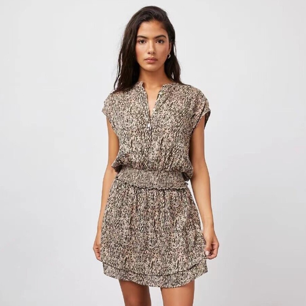Rails NWT Angelina Dress | Small | Tan Abstract - Picture 5 of 17